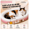 Oval Corrugated Cardboard Cat Scratcher Bed