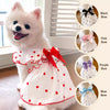 Cotton Bow Dress for Dogs and Cats