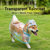 Transparent Waterproof Dog Raincoat