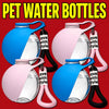 Portable Pet Water Bottle with Fold-Down Bowl and Strap