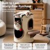Sisal Barrel Cat Tower with Hideaways and Scratching Areas