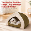 Washable Semi-Enclosed Pet Tent Bed for Dogs and Cats
