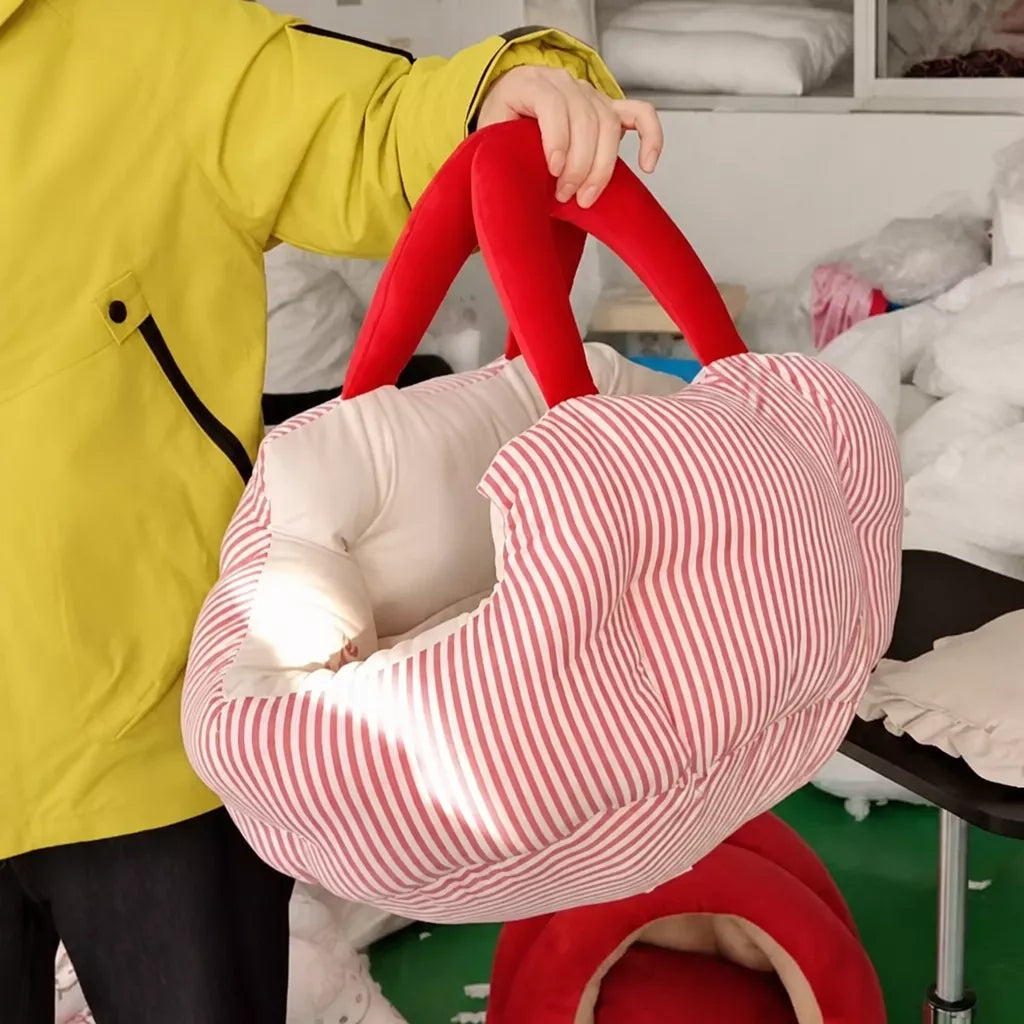 Portable Pet Bed with Carry Handle for Small Dogs and Cats