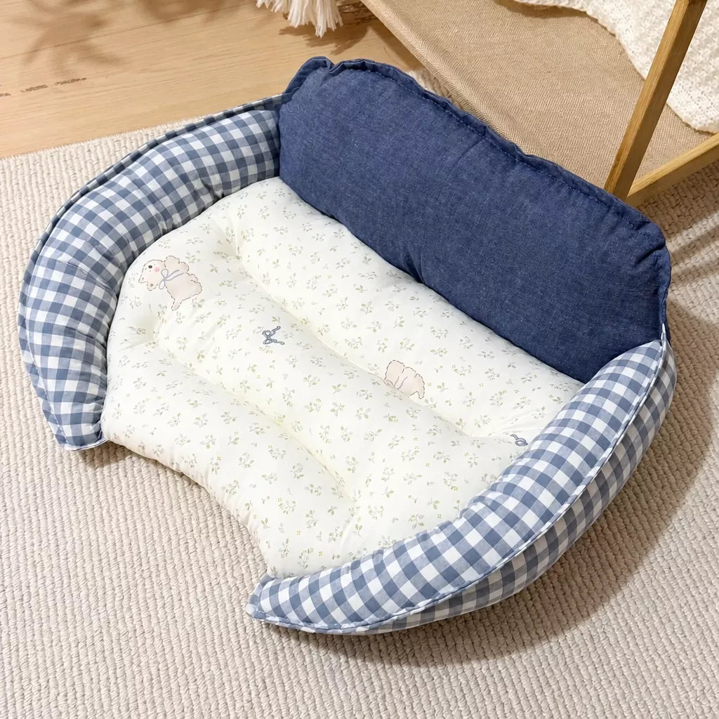 Reversible Curved Pet Sofa Bed for Small Dogs & Cats