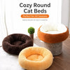 All-Season Plush Pet Bed for Cats and Small Dogs