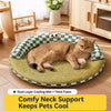 Round Cat Bed with Removable Washable Mat