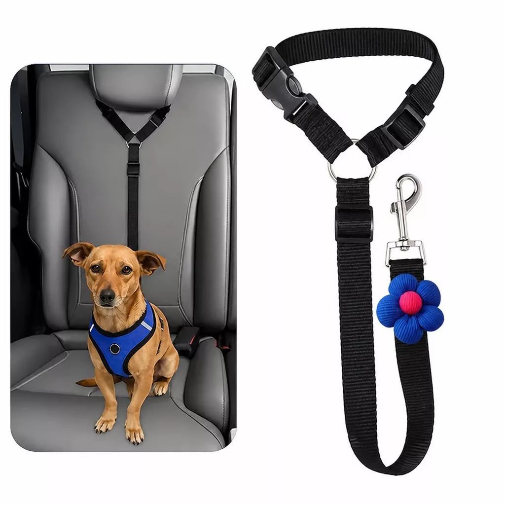 Nylon Pet Car Tether for Dogs and Cats p-05425