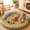 Round Cat Bed with Removable Washable Mat