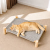 Elevated Pet Cot Bed with Scratching Surface