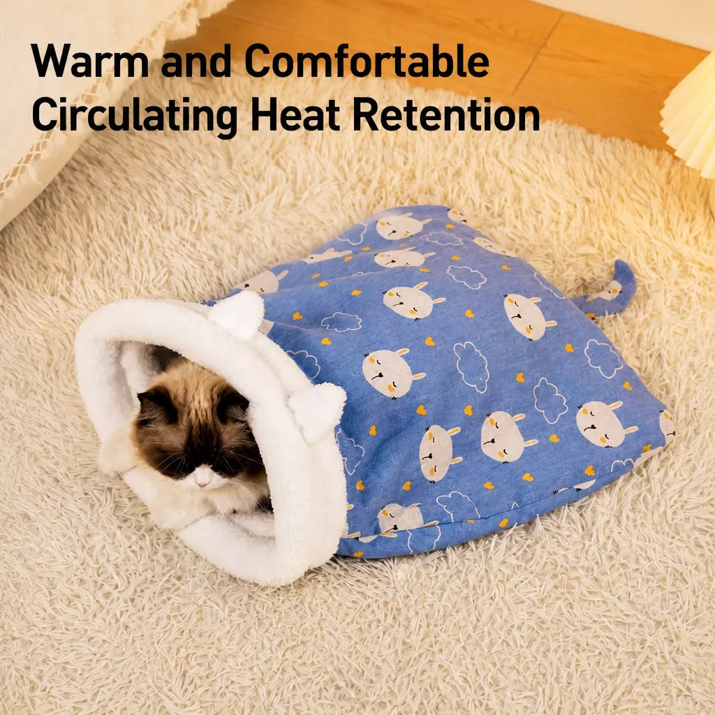 Semi-Enclosed Pet Tent with Tunnel for Cats and Small Dogs p-05968