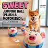 Interactive Electronic Dog Toy with Jumping Ball and Pig