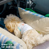 Car Pet Bed with Removable Washable Cover and Seat Belt Strap