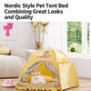 Enclosed Polyester Pet Tent Bed for Cats and Dogs
