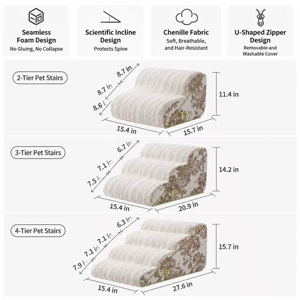 Foam Pet Stairs for Beds and Sofas p-05218