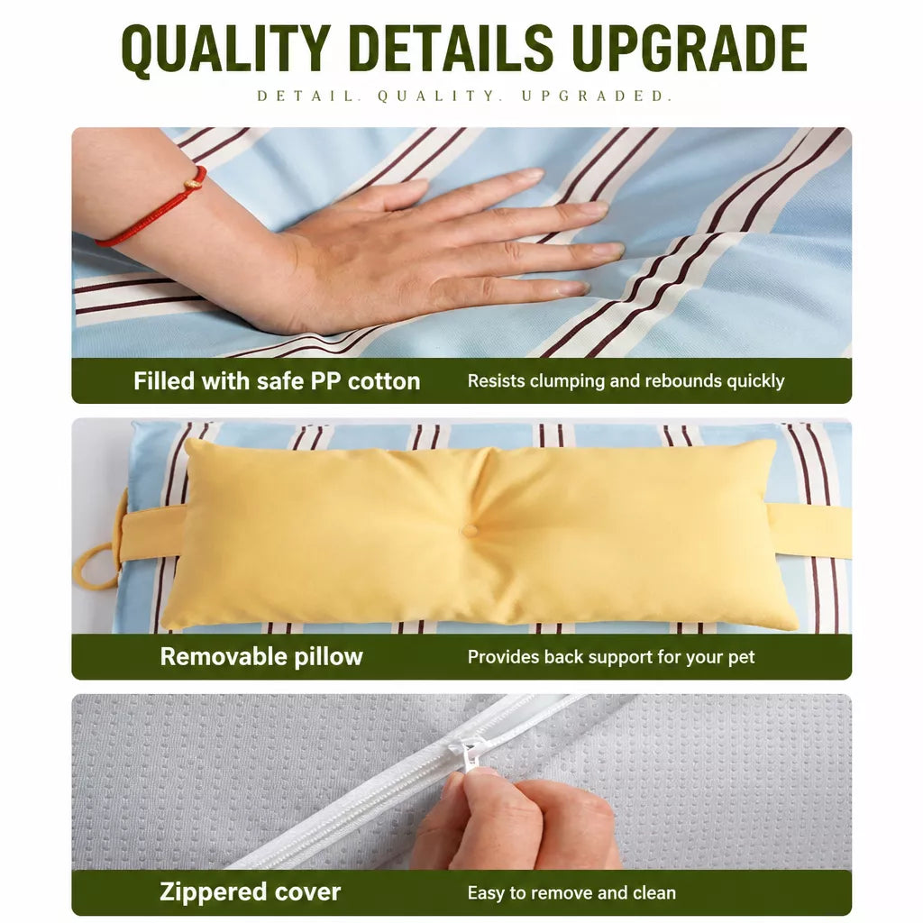 Washable Polyester Pet Bed for Dogs and Cats in Multiple Sizes
