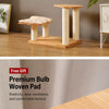 Solid Wood Cat Tree with Scratching Post and Hideaway