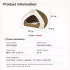 Washable Semi-Enclosed Pet Tent Bed for Dogs and Cats