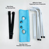Foldable Pet Grooming Stand with Tie Strap for Bathing and Nail Care