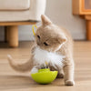 Cat Tumbler Teaser Toy with Feather and Catnip Ball