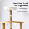 Cat Tree with Scratching Post and Enclosed Hideaway
