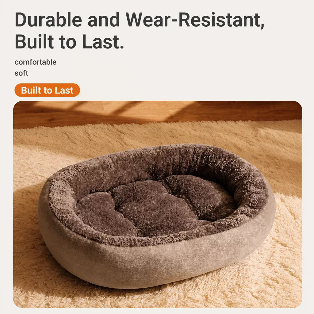 Removable-Washable Pet Bed for Dogs and Cats