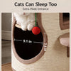 Sisal Barrel Cat Tower with Hideaways and Scratching Areas