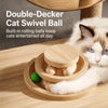 Solid Wood Cat Tree with Capsule Perch and Scratching Posts