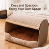 Enclosed Washable Pet Bed with Removable Cover for Cats & Dogs