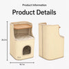 Square Sisal Cat Scratching Barrel with Resting Area
