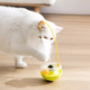 Cat Tumbler Teaser Toy with Feather and Catnip Ball