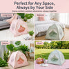 Indoor Pet Tent Bed with Reversible Double-Sided Cushion