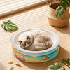White Corrugated Cardboard Cat Scratcher Lounge for Cats