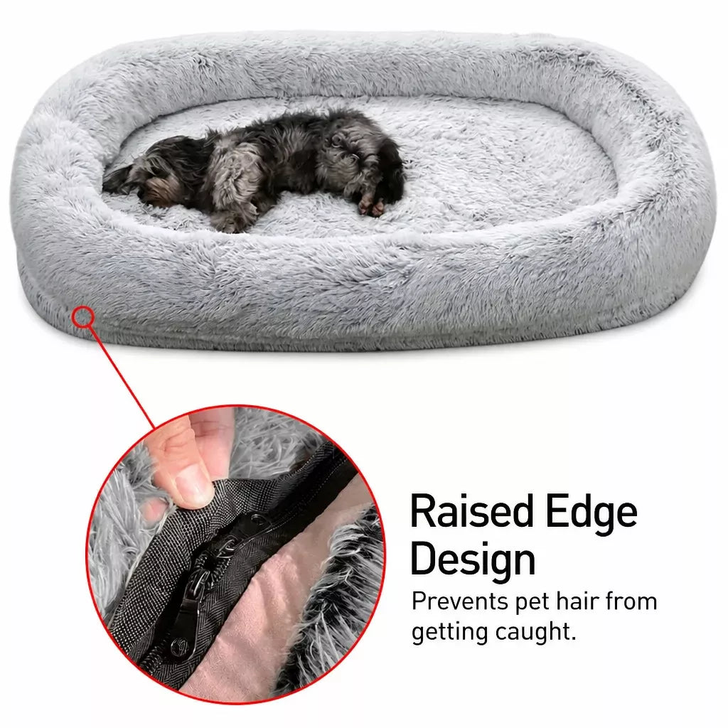 Extra-Large Washable Plush Pet Bed