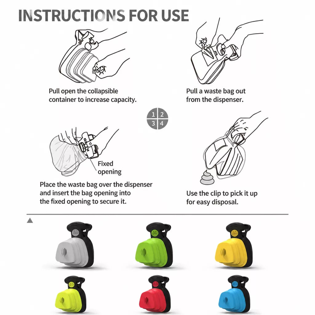 Portable Dog Poop Scooper for Waste Bags p-05555
