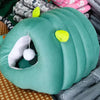 Semi-Enclosed Cat Bed with Tunnel