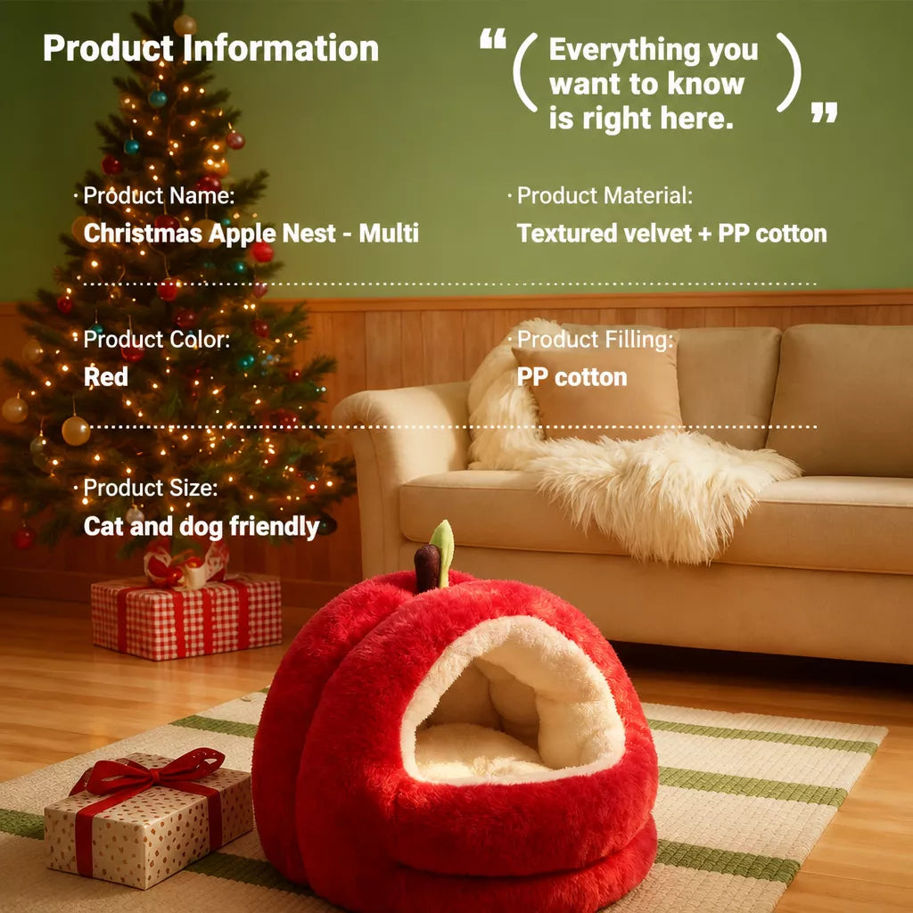 Covered Pet Tent Bed for Cats and Small Dogs