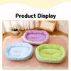 Floral Round Pet Bed for Cats and Small Dogs