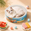 White Corrugated Cardboard Cat Scratcher Lounge for Cats