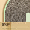 Oval Capsule-Shaped Cat Scratcher Bed