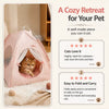 Indoor Pet Tent Bed with Reversible Double-Sided Cushion