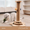Vertical Cat Scratching Post with Integrated Climbing Tower