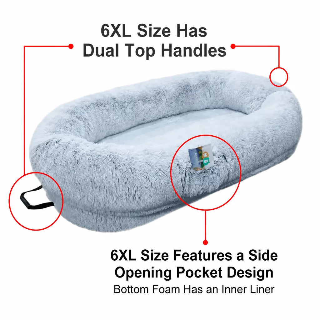 Extra-Large Washable Plush Pet Bed