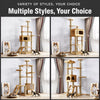 Cat Tree with Scratching Post and Enclosed Hideaway