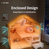 Multi-Level Roofed Cat Enclosure with Dedicated Litter Area