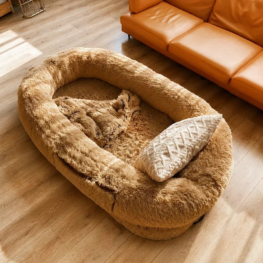 Extra-Large Washable Plush Pet Bed