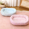 Floral Round Pet Bed for Cats and Small Dogs