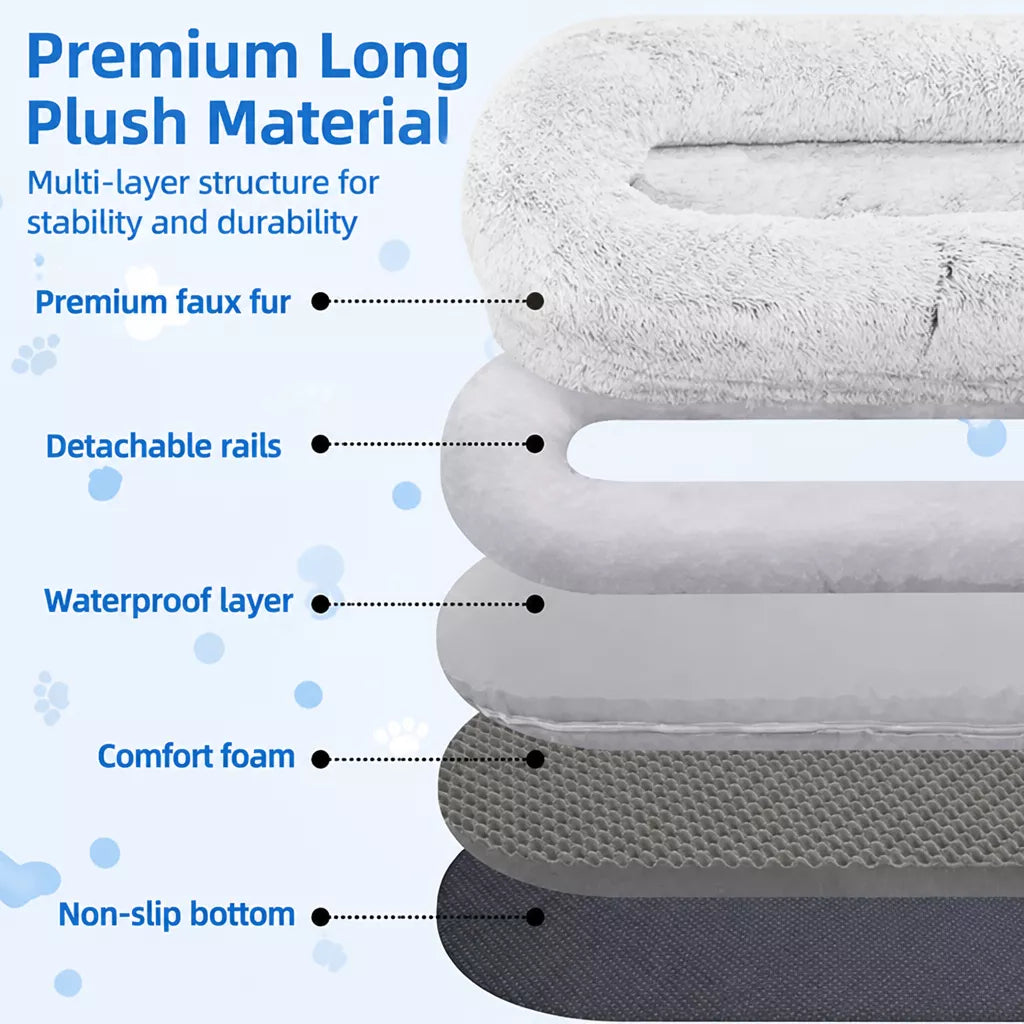 Extra-Large Washable Plush Pet Bed