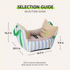 Car Pet Bed with Removable Washable Cover and Seat Belt Strap