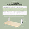 Cat Window Hammock Bed with Suction Cups
