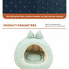 Enclosed Pet Bed Tent for Small Dogs and Cats